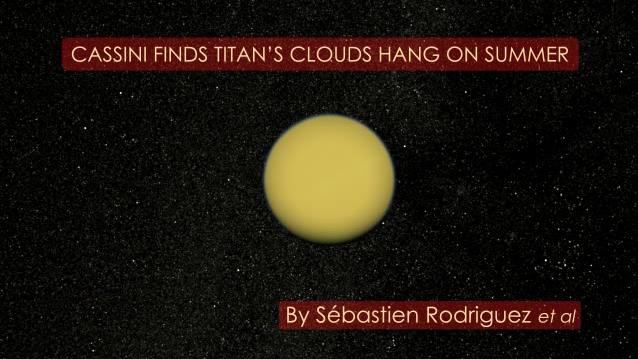 Eté très nuageux sur Titan