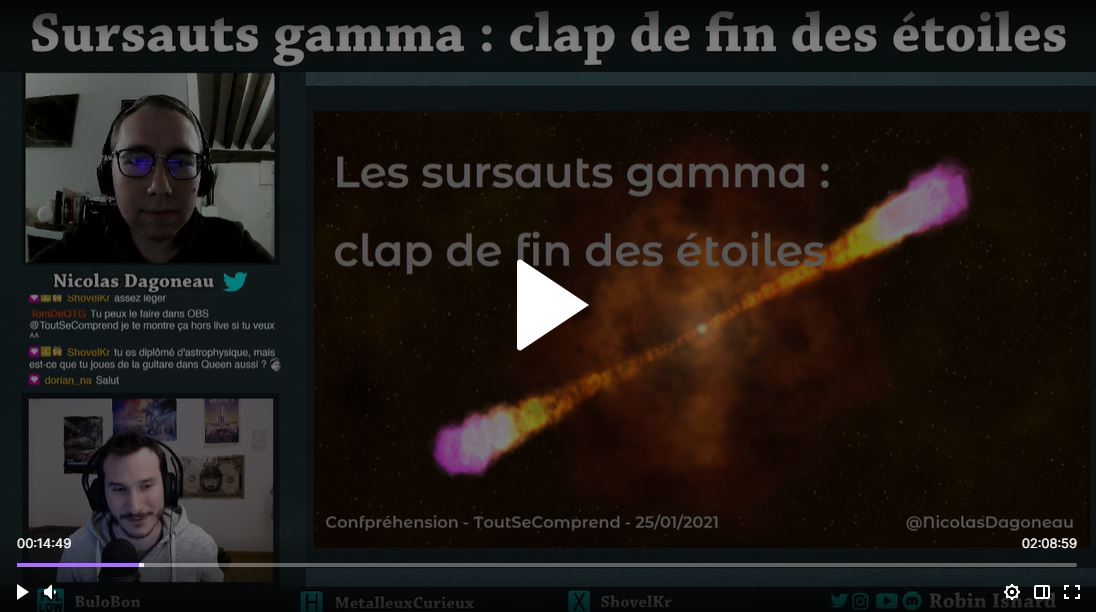 Sursauts gamma : clap de fin des étoiles (Nicolas Dagoneau)